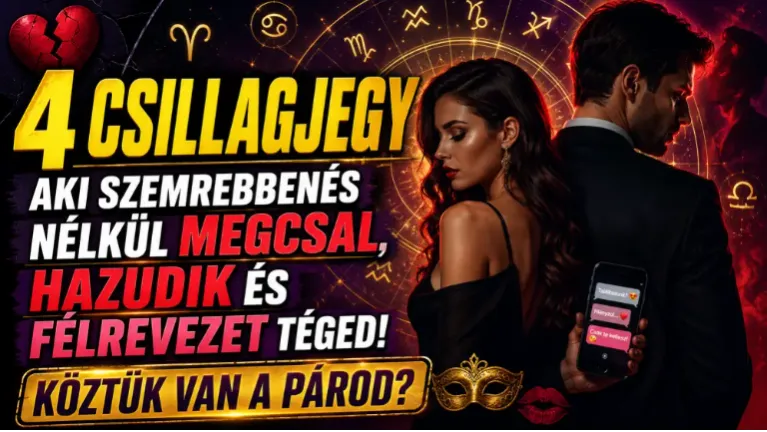 4 csillagjegy, aki szemrebbenés nélkül megcsal, hazudik és félrevezet téged! Köztük van a párod?